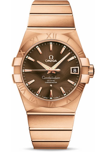 Omega Gents Constellation Chronometer Watch - 38 mm Brushed Red Gold C