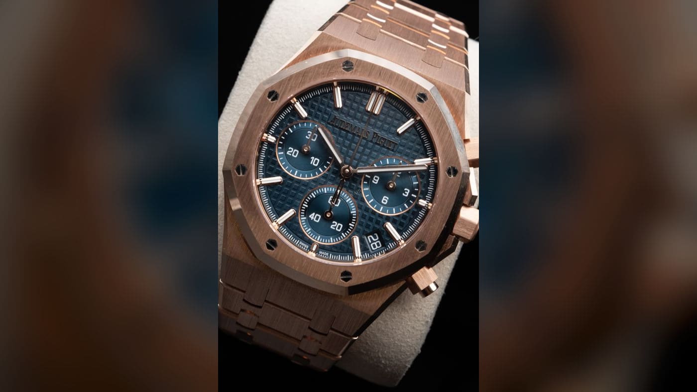 Audemars Piguet Royal Oak Selfwinding Chronograph 26240OR.OO.1320OR.05, photographed at Watch Affinity in San Antonio