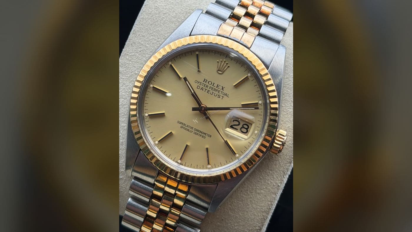 Rolex Datejust Turn-O-Graph 'Thunderbird' 16253, photographed at Watch Affinity in San Antonio