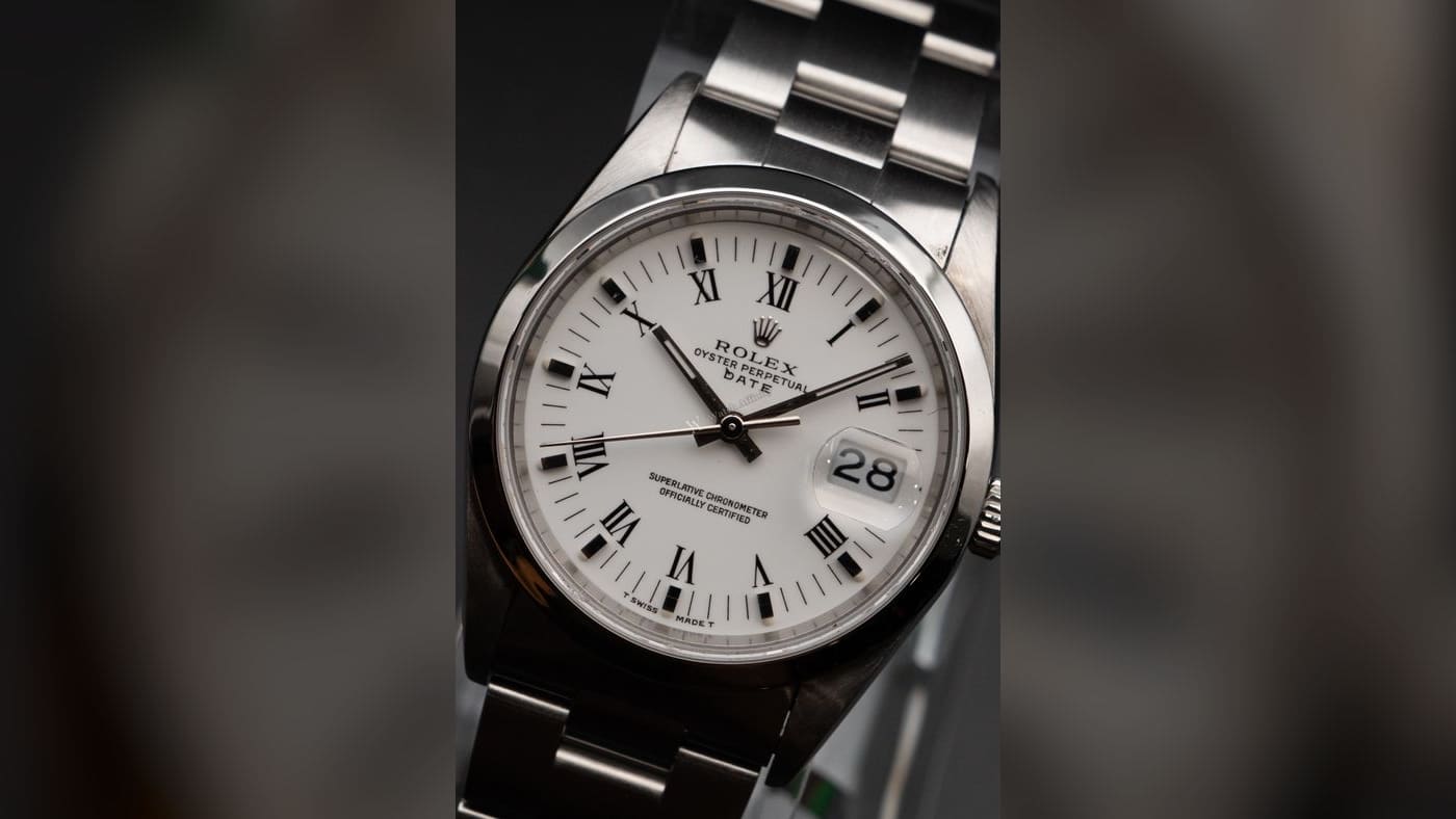 Rolex Oyster Perpetual Date 15200, photographed at Watch Affinity in San Antonio