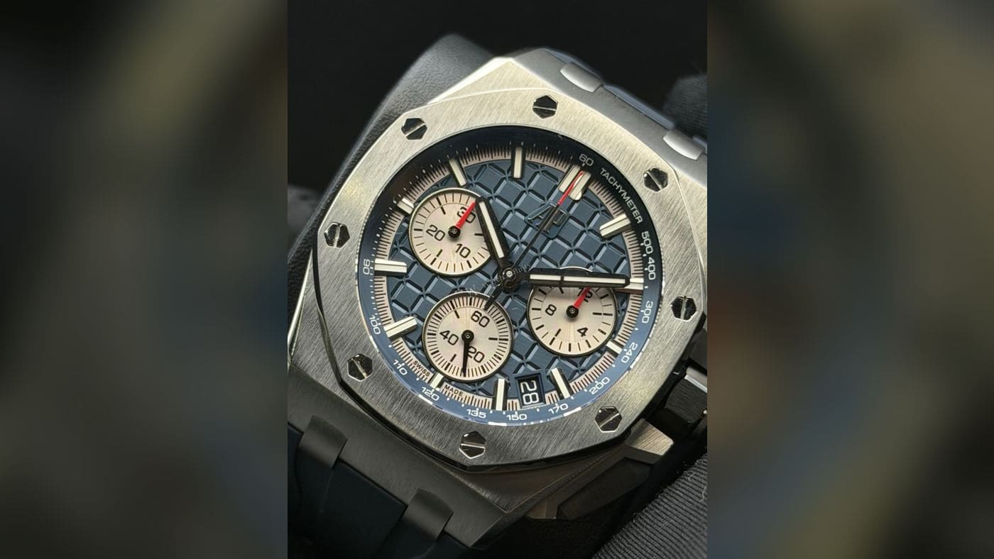 Audemars Piguet Royal Oak Offshore Selfwinding Chronograph 26420TI.OO.A027CA.01, photographed at Watch Affinity in San Antonio