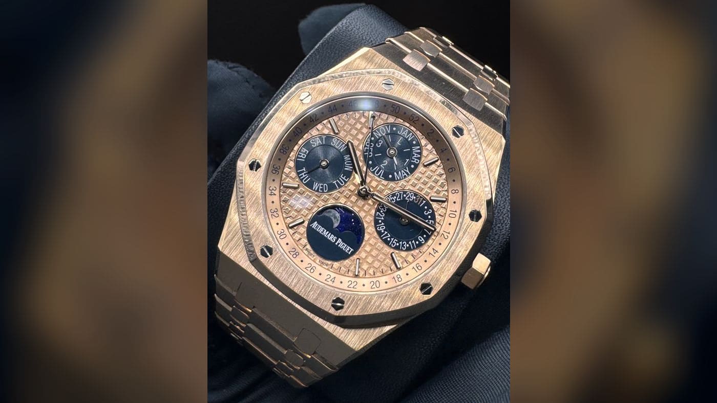 Audemars Piguet Royal Oak Perpetual Calendar 26584OR.OO.1220OR.01, photographed at Watch Affinity in San Antonio