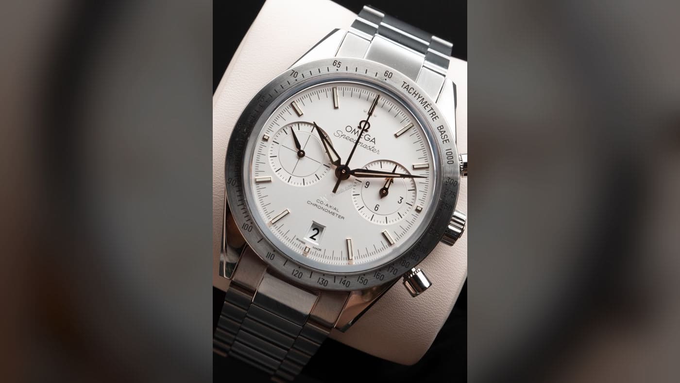Omega Speedmaster '57 331.12.42.51.02.002, photographed at Watch Affinity in San Antonio
