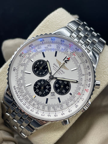Breitling Navitimer Heritage Chronograph 43mm - Silver/Black Dial - A35340