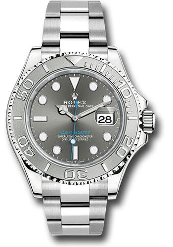 Rolex Steel and Platinum Yacht-Master 40 Watch - Dark Rhodium Dial - 3235 Movement - 126622 dkrh