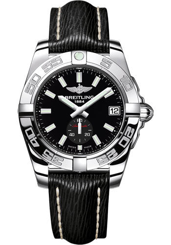 Breitling Galactic 36 Automatic Watch - Steel - Onyx Black Dial - Black Sahara Strap - A3733012/BE77/213X/A16BA.1