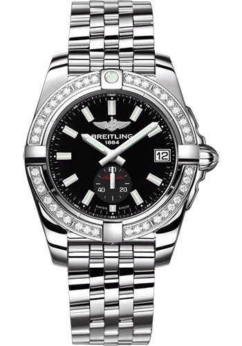 Breitling Galactic 36 Automatic Watch - Steel - Onyx Black Dial - Steel Bracelet - A37330531B1A1