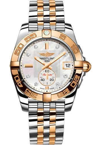 Breitling Galactic 36 Automatic Watch - Steel & rose Gold - Pearl Diamond Dial - Steel And Gold Bracelet - C37330121A2C1